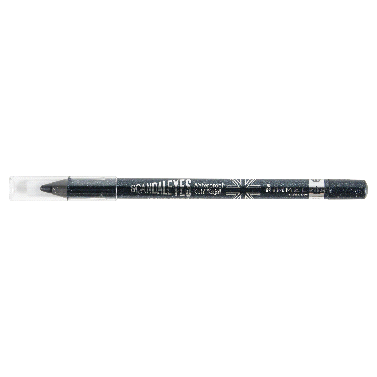 slide 1 of 4, Rimmel ScandalEyes Waterproof Kohl Eye Liner, Black Sparkle,, 0.042 oz