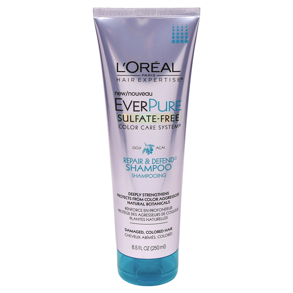 slide 1 of 1, L'Oréal Paris EverPure Repair & Defend Shampoo, 8.5 oz