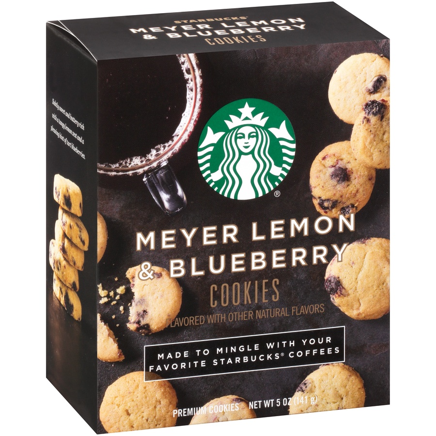 slide 3 of 8, Starbucks Meyer Lemon And Blueberry Cookies, 5 oz