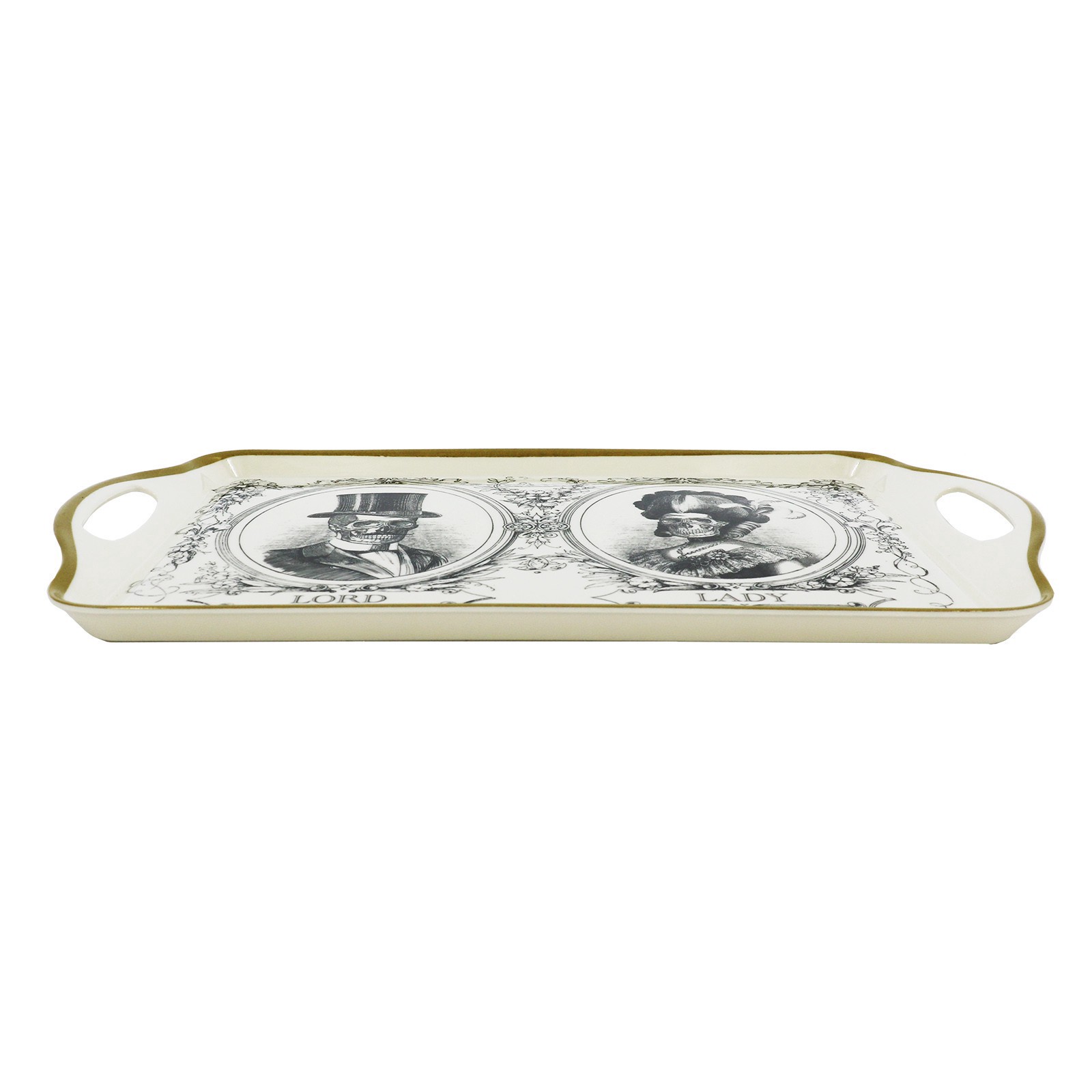 slide 2 of 4, 17" Lady & Lord Skeleton Tray By Ashland, 17 in