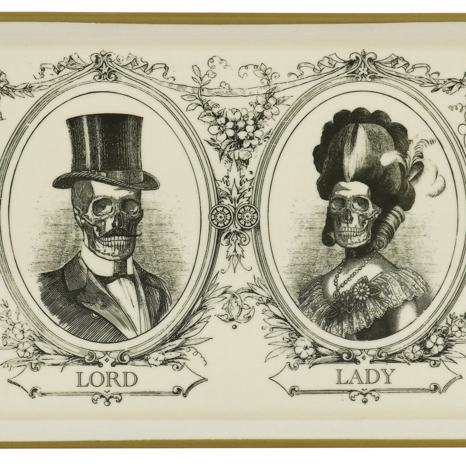 slide 3 of 4, 17" Lady & Lord Skeleton Tray By Ashland, 17 in