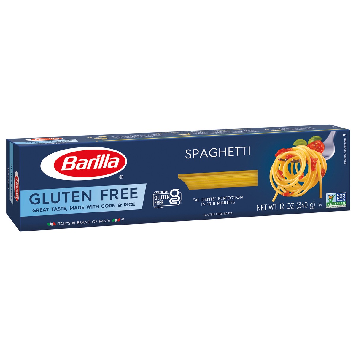 slide 2 of 9, Barilla Gluten Free Spaghetti Pasta, 12 oz