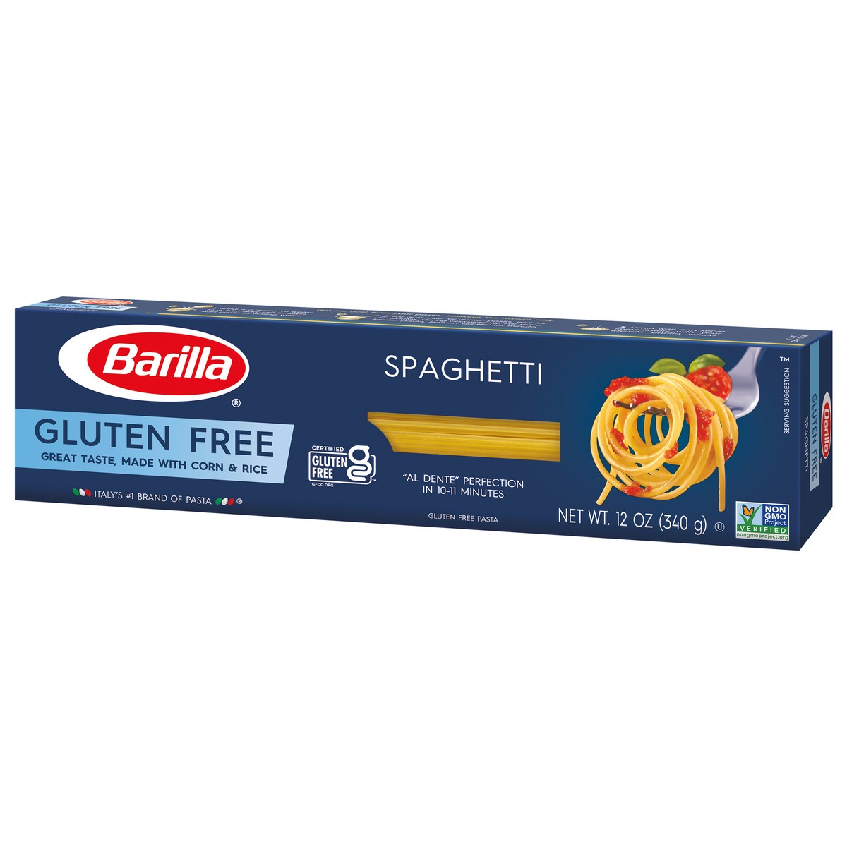 slide 3 of 9, Barilla Gluten Free Spaghetti Pasta, 12 oz
