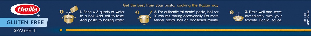 slide 9 of 9, Barilla Gluten Free Spaghetti Pasta, 12 oz