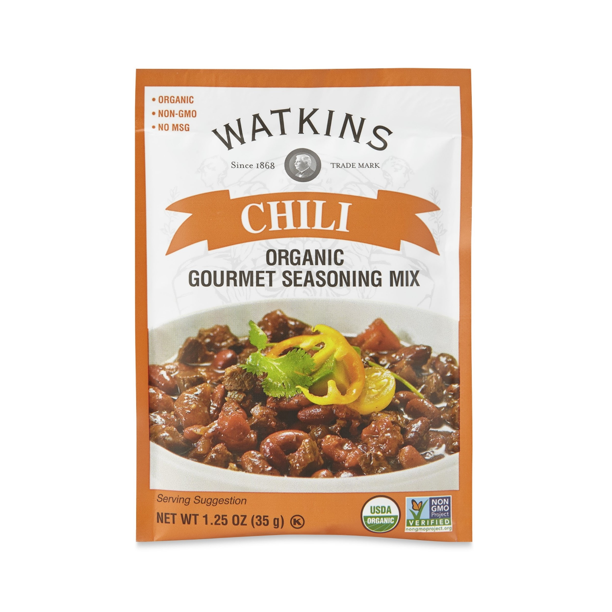 slide 1 of 1, J.R. Watkins Watkins Seasoning Chili Gourmet, 1.25 oz