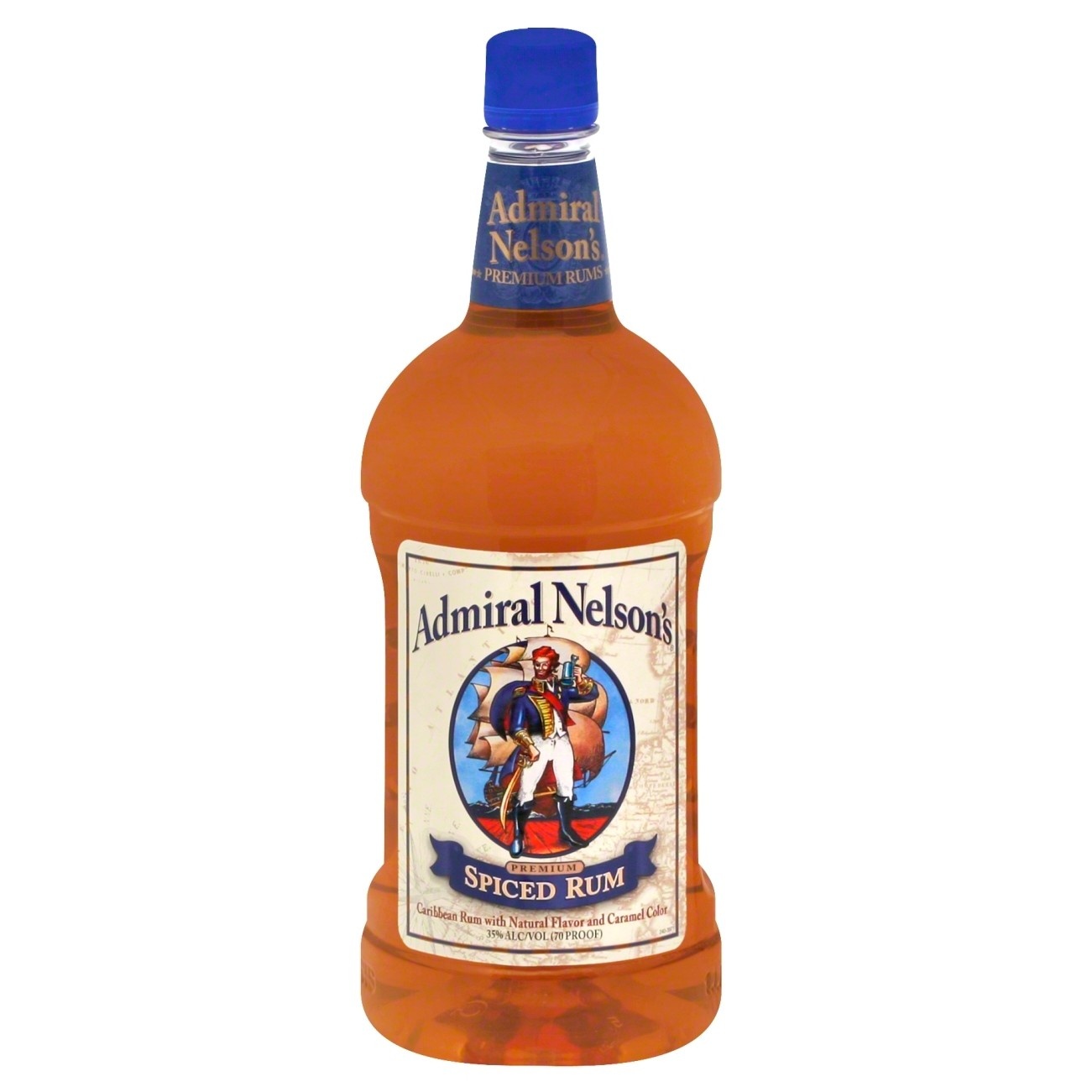 slide 1 of 1, Admiral Nelson's Spiced Rum Bottle, 1.75 liter