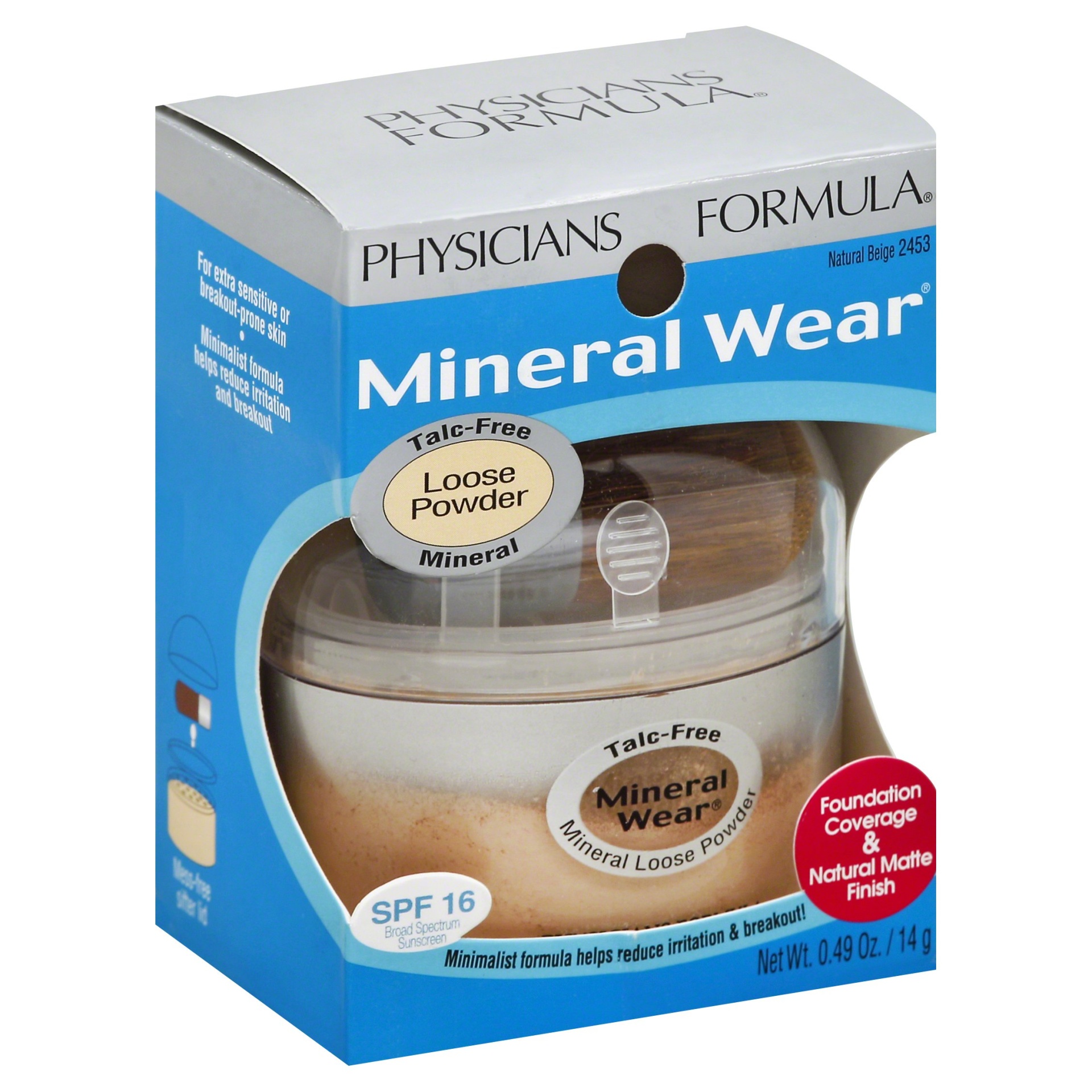 slide 1 of 6, Physicians Formula Mineral Wear Natural Beige Loose Powder, 1 ct