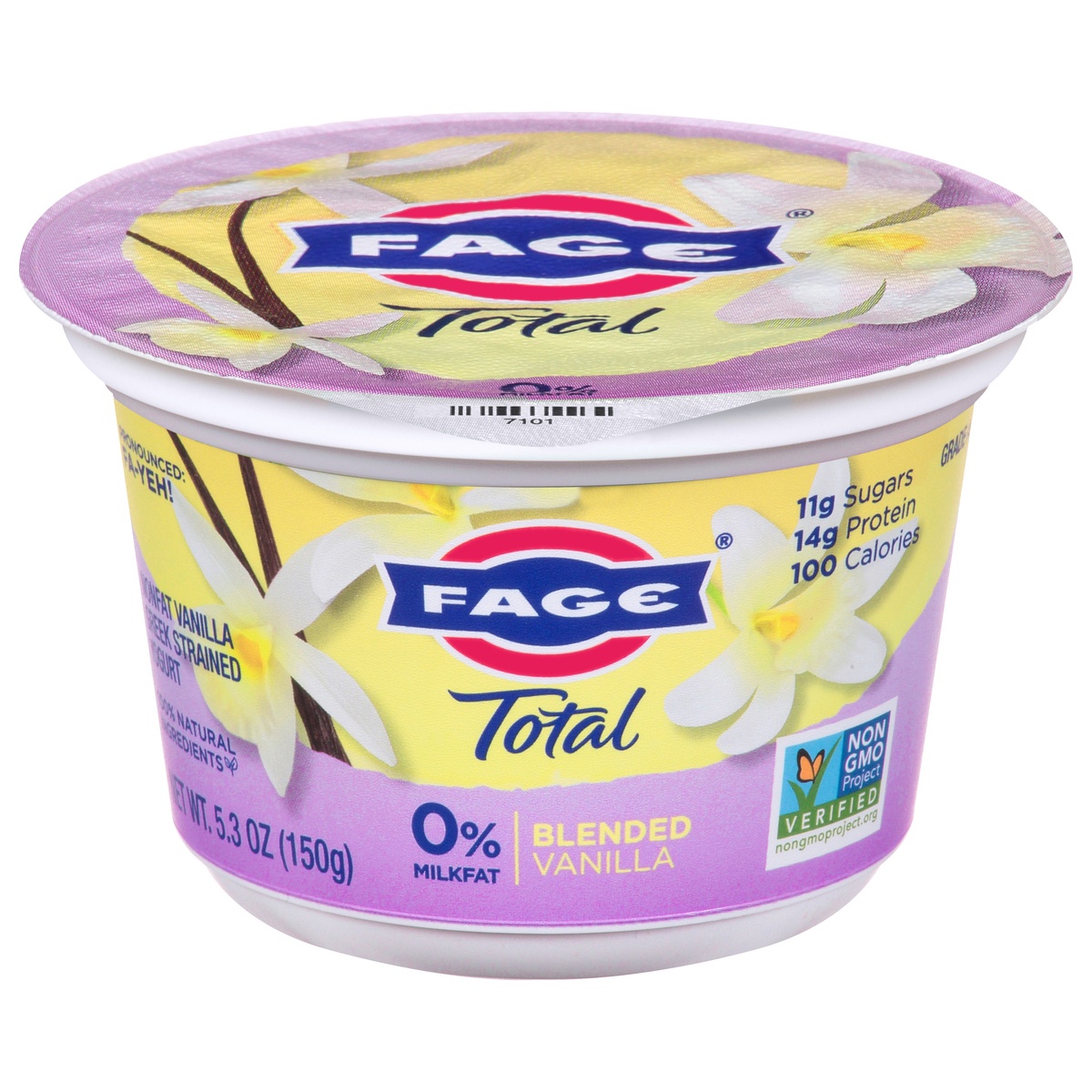 slide 1 of 1, Fage Total 0% Greek Vanilla Yogurt, 5.3 oz