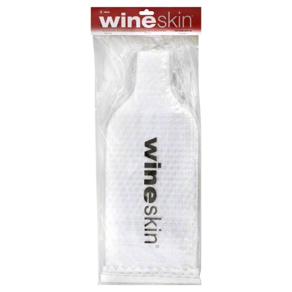 slide 1 of 1, Wineskin Packaging For Wine Bottle, 2 ct