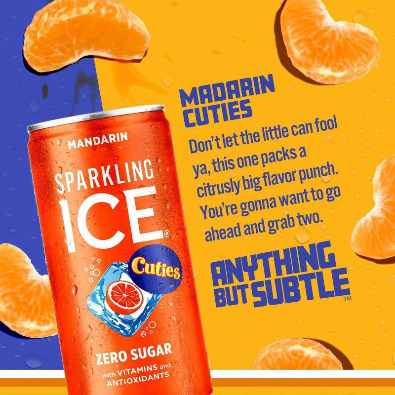 slide 2 of 5, Sparkling Ice 10 Pack Spk Wtr Cuties Mandarin, 75 oz