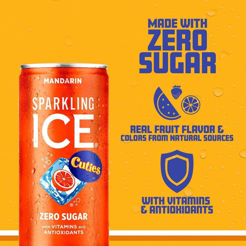 slide 5 of 5, Sparkling Ice 10 Pack Spk Wtr Cuties Mandarin, 75 oz