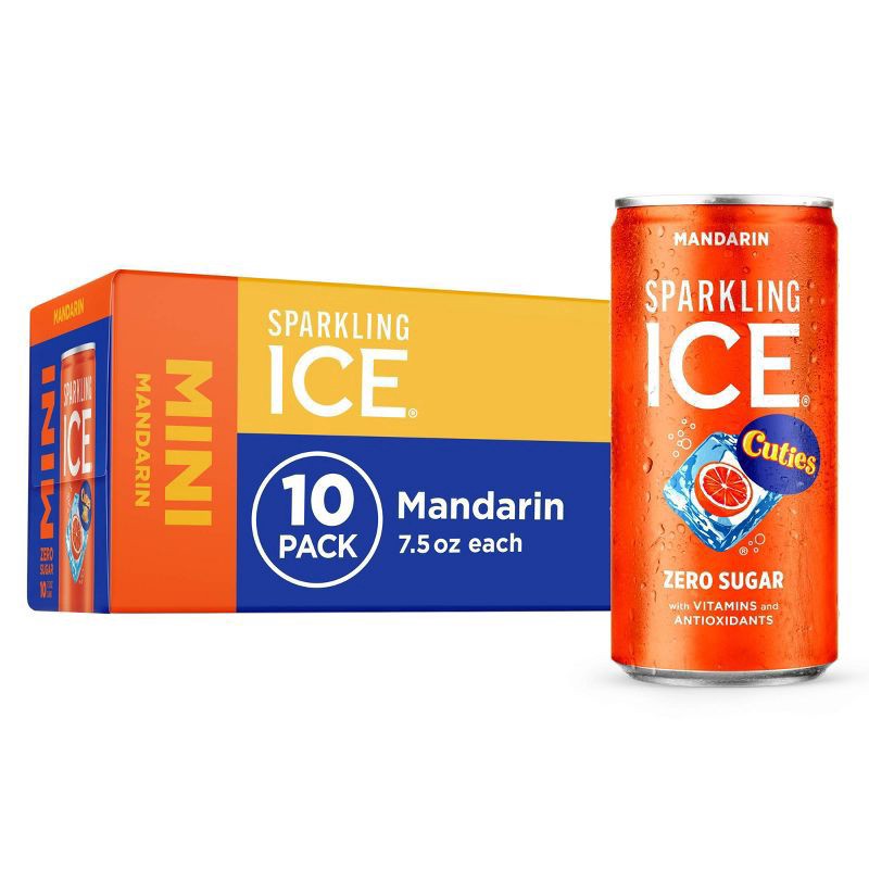 slide 1 of 5, Sparkling Ice 10 Pack Spk Wtr Cuties Mandarin, 75 oz