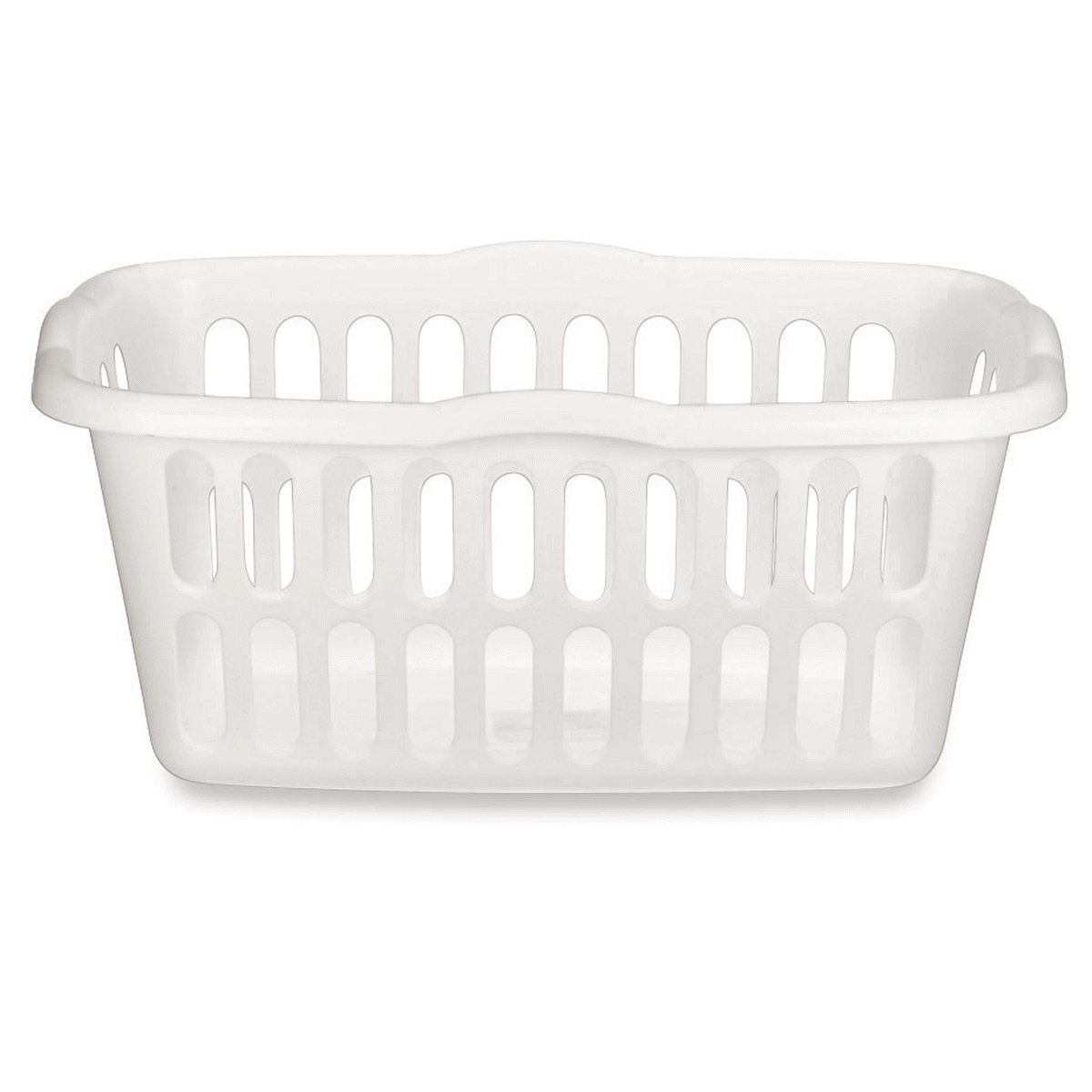 slide 1 of 1, Sterilite 1.5 Bu. Medium Rectangular Laundry Basket - White, 1 ct
