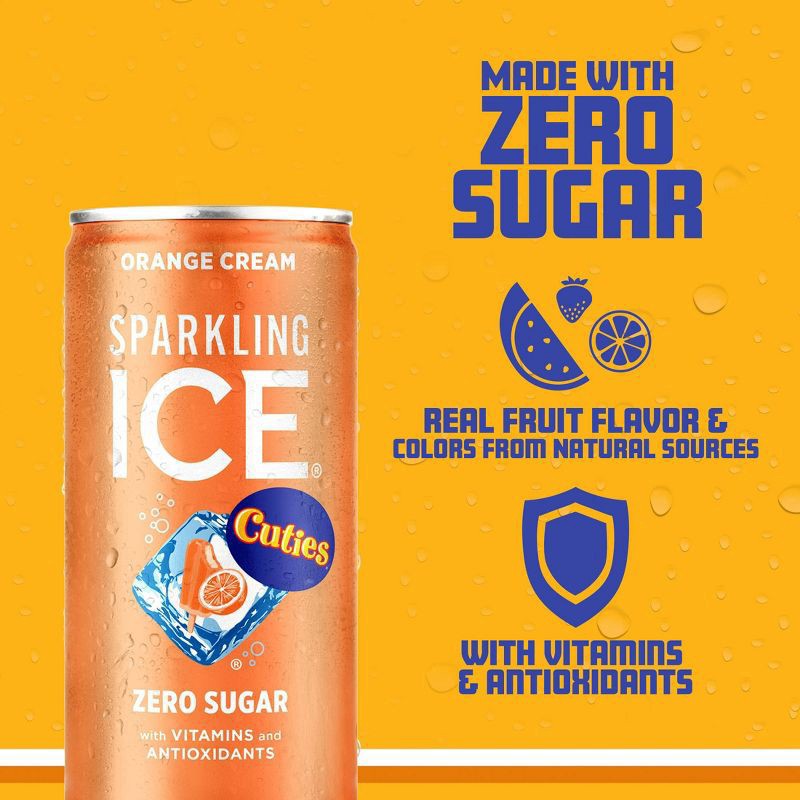slide 2 of 5, Sparkling Ice Orange Cream Sparkling Water 10pk, 75 fl oz