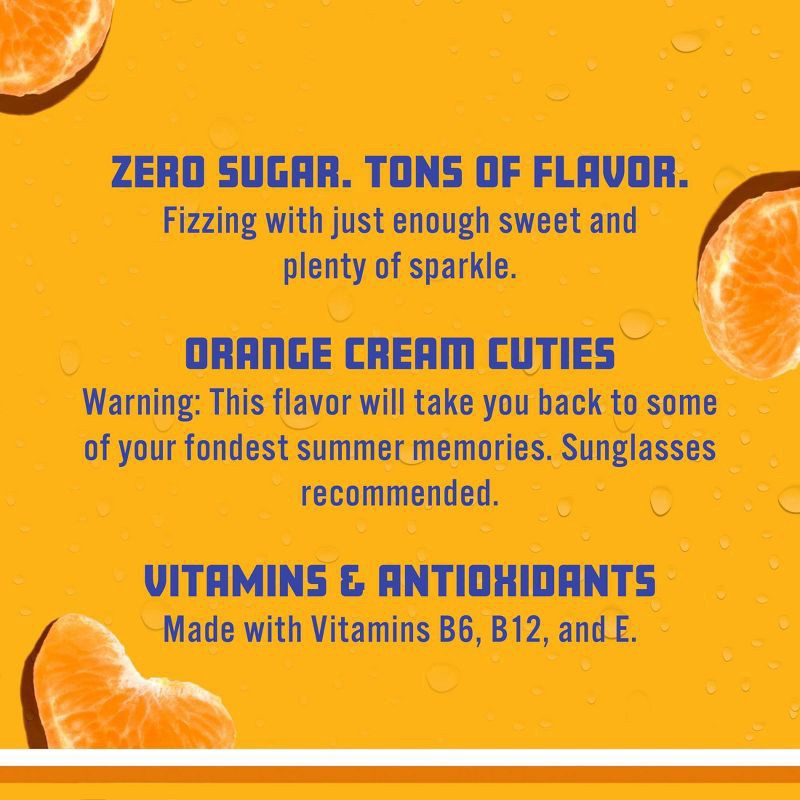 slide 3 of 5, Sparkling Ice Orange Cream Sparkling Water 10pk, 75 fl oz