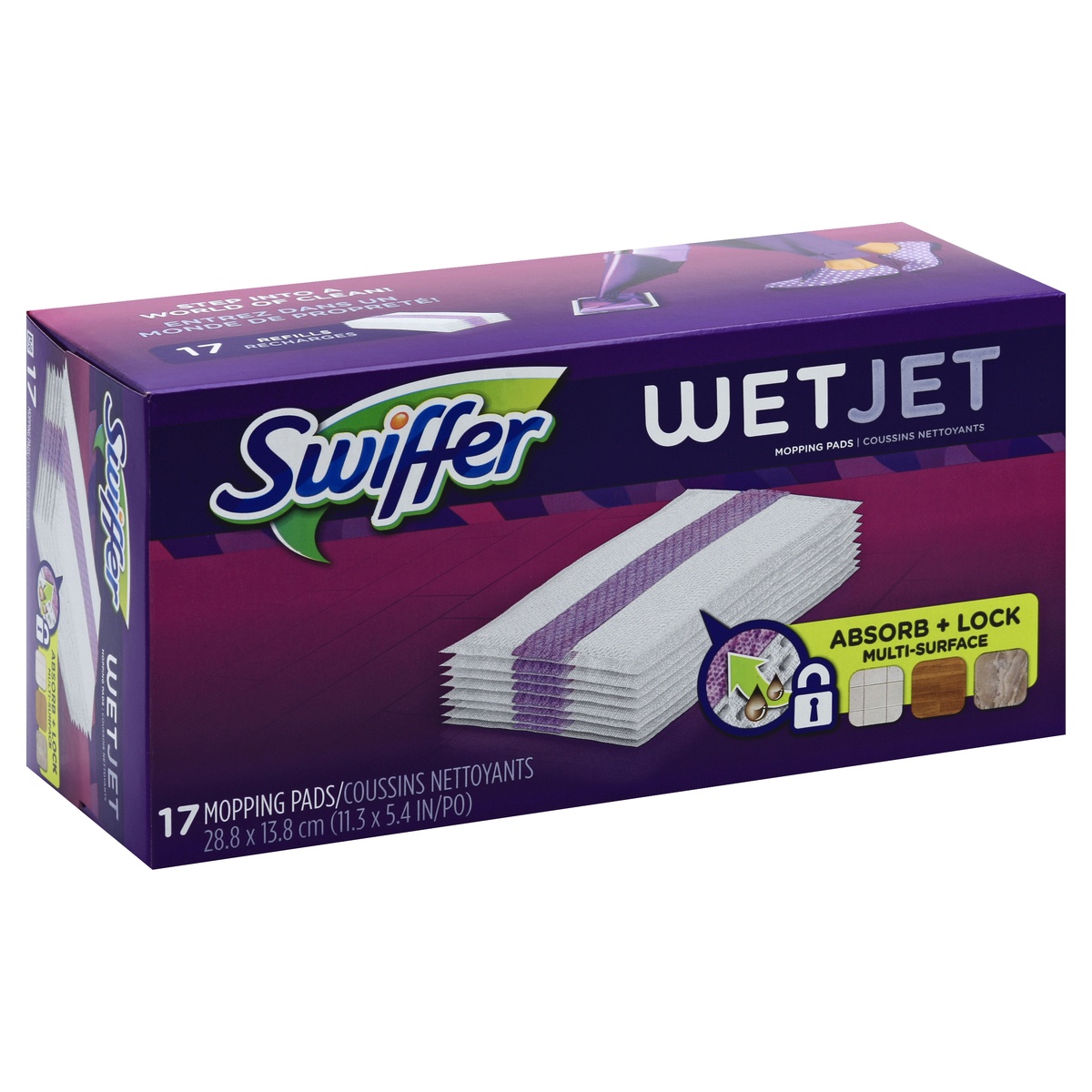 slide 1 of 1, Swiffer Mopping Pads 17 ea, 17 ct