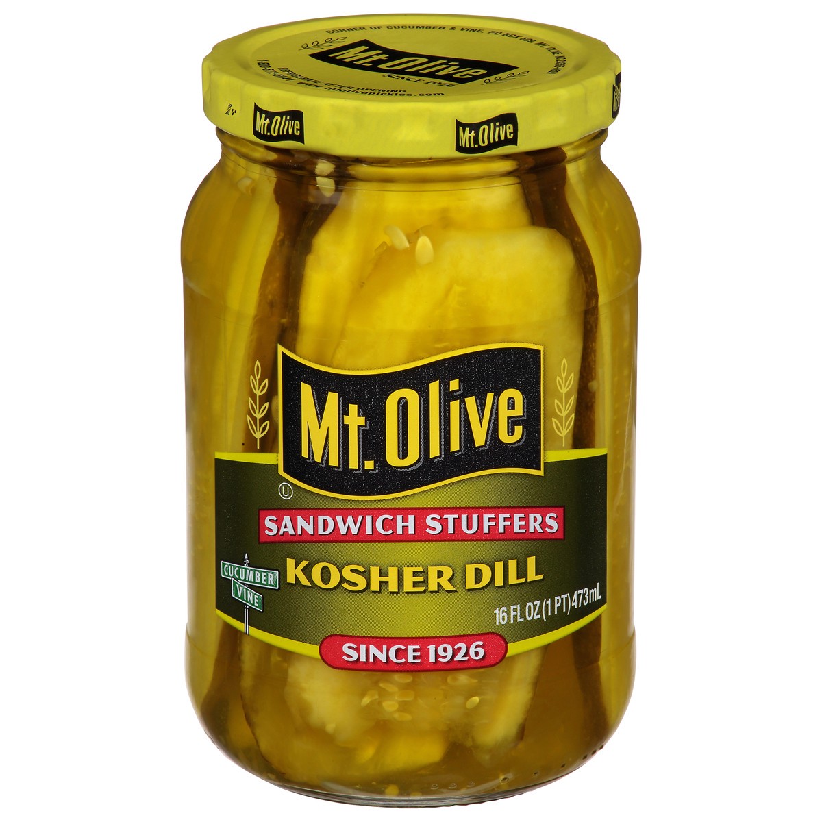 slide 8 of 14, Mt. Olive Sandwich Stuffers Kosher Dill 16 fl oz, 16 fl oz
