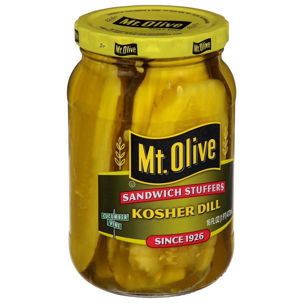 slide 7 of 14, Mt. Olive Sandwich Stuffers Kosher Dill 16 fl oz, 16 fl oz