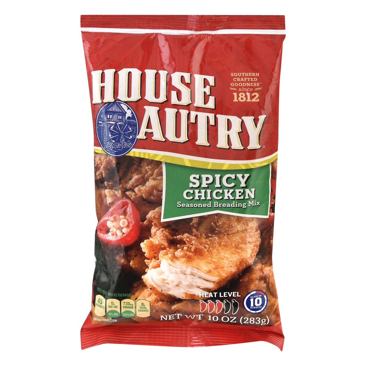 slide 1 of 1, House-Autry Spicy Chicken Seasoned Breading Mix 10 oz, 10 oz