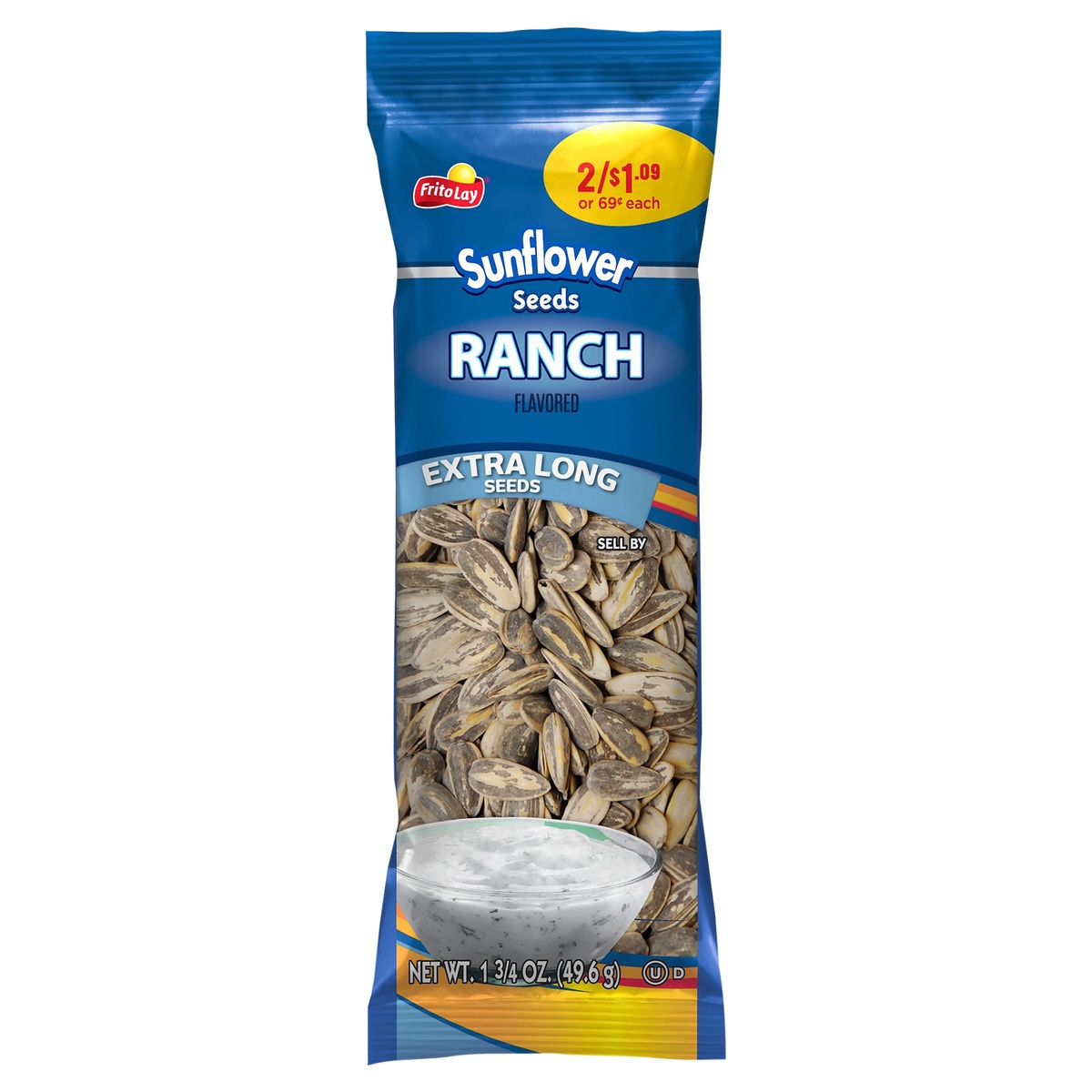 slide 6 of 6, Frito Lay Sunflower Seeds Ranch Flavored 1 3/4 Oz, 1.75 oz