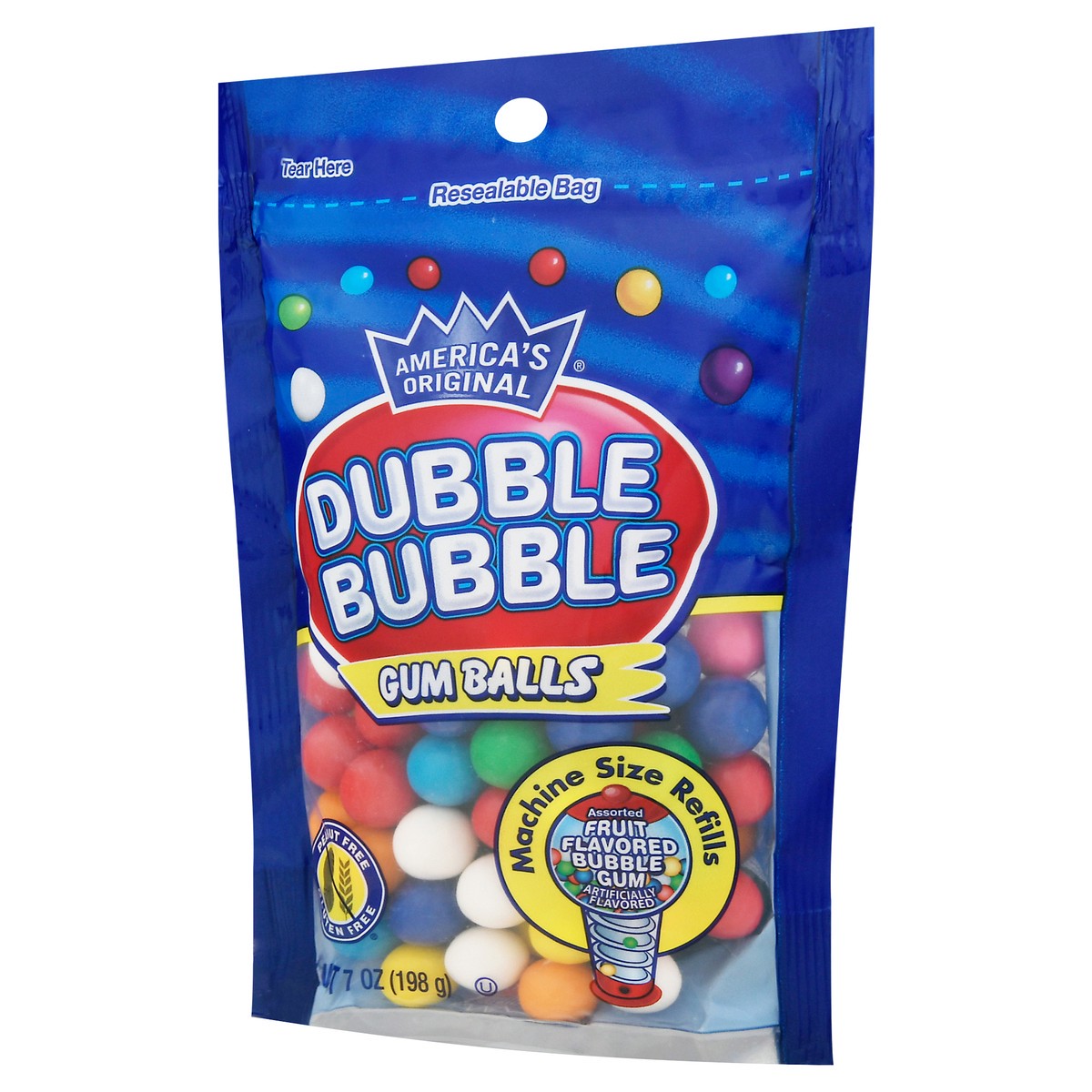 slide 9 of 13, Dubble Bubble Machine Size Refills Assorted Fruit Flavored Gum Balls 7 oz, 7 oz