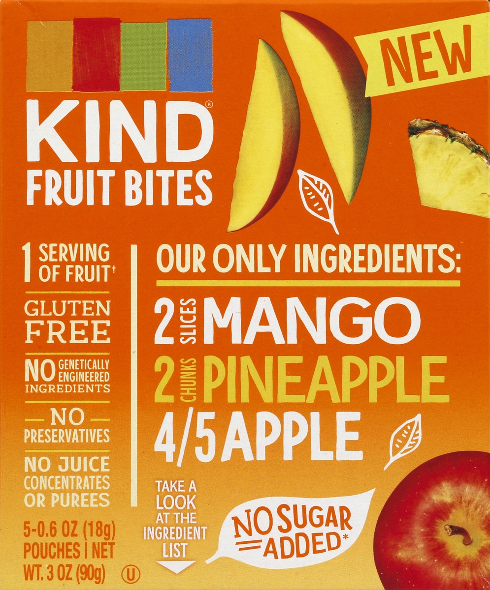 slide 4 of 5, KIND Fruit Bites Mango Pineapple Apple, 5 ct; 0.6 oz