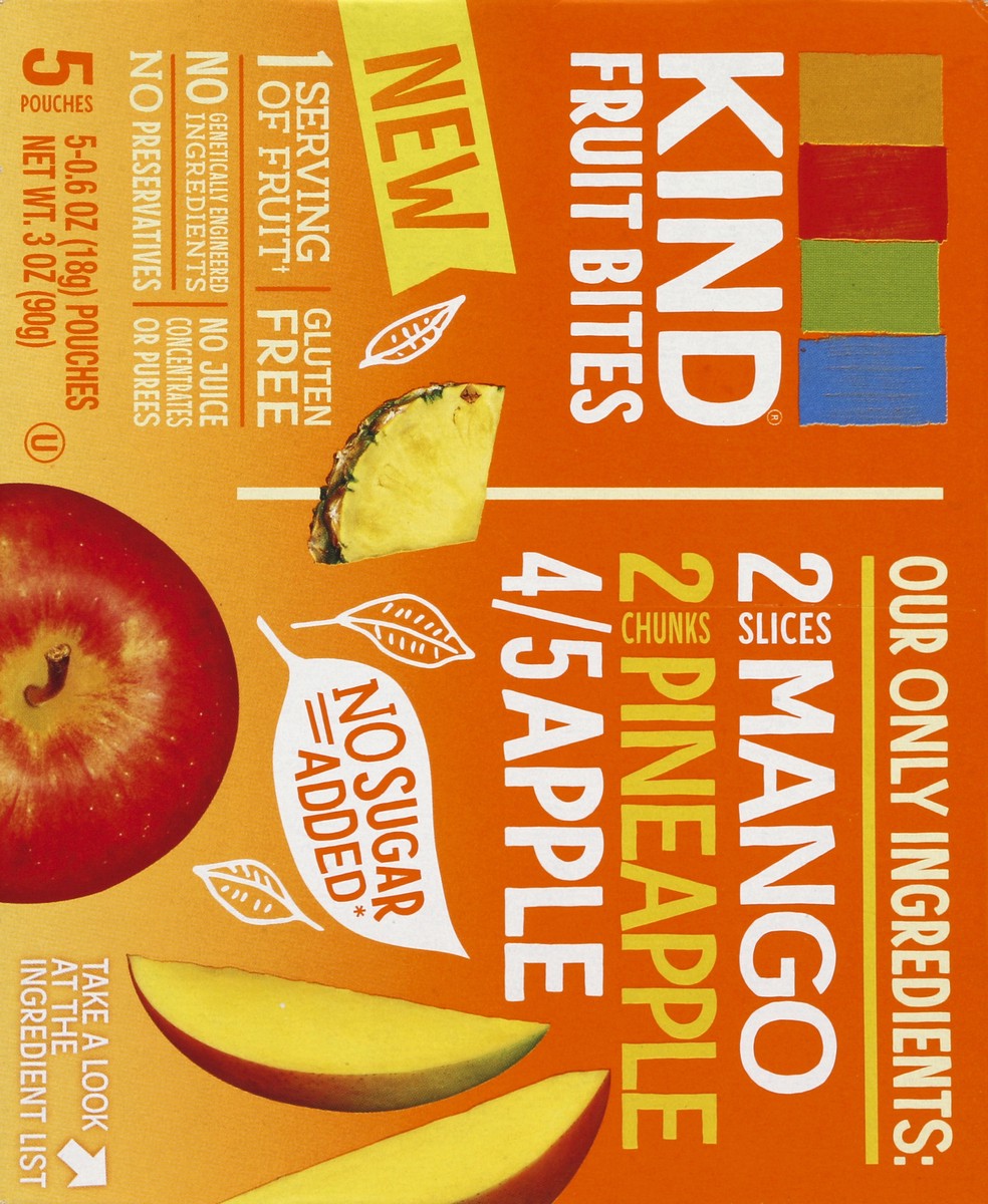 slide 5 of 5, KIND Fruit Bites Mango Pineapple Apple, 5 ct; 0.6 oz