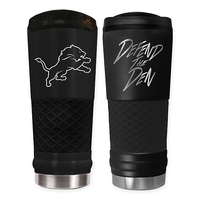 slide 1 of 1, NFL Detroit Lions Powder Coated Stealth Draft Tumbler, 24 oz