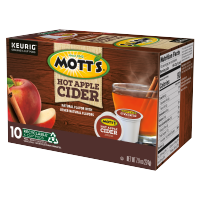 slide 9 of 13, Mott's Hot Apple Cider 10 K-Cup Pods, 10 ct