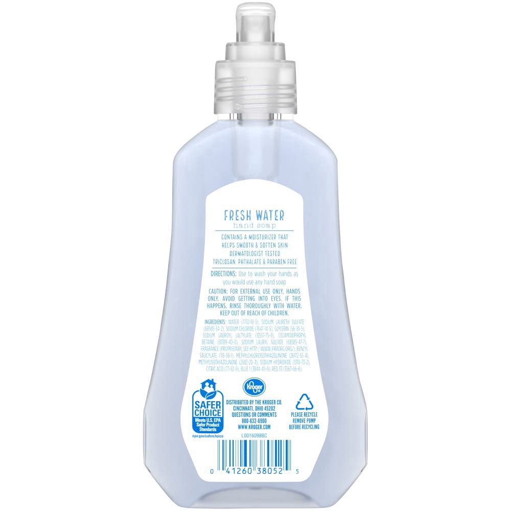 slide 3 of 4, Kroger Fresh Water Liquid Hand Soap, 7.5 fl oz