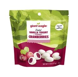 Giant Eagle Vanilla Yogurt Flavored Cranberries, Coated