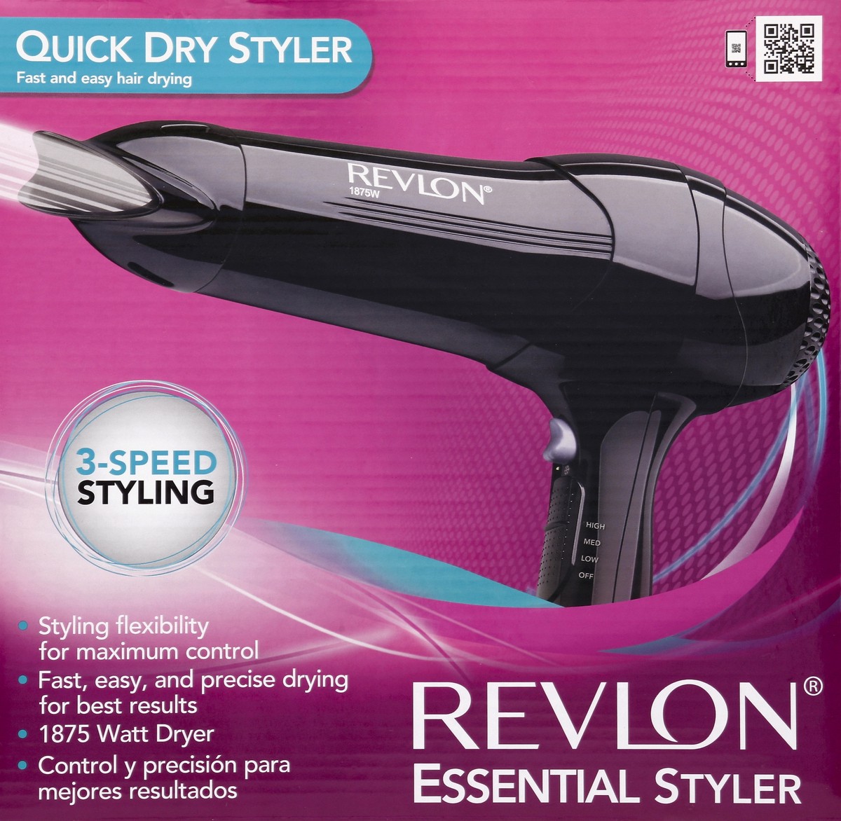 slide 3 of 4, Revlon Styler, Essential, Quick Dry, 1 ct