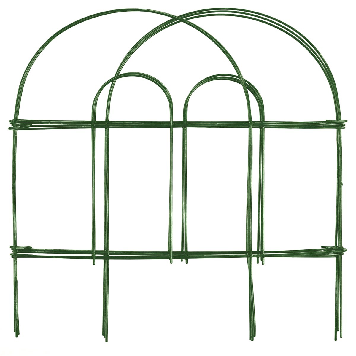 slide 1 of 2, GARDEN CRAFT 0.25-in x 96-in x 18-in Green Metal Steel Border Fencing, 18 in