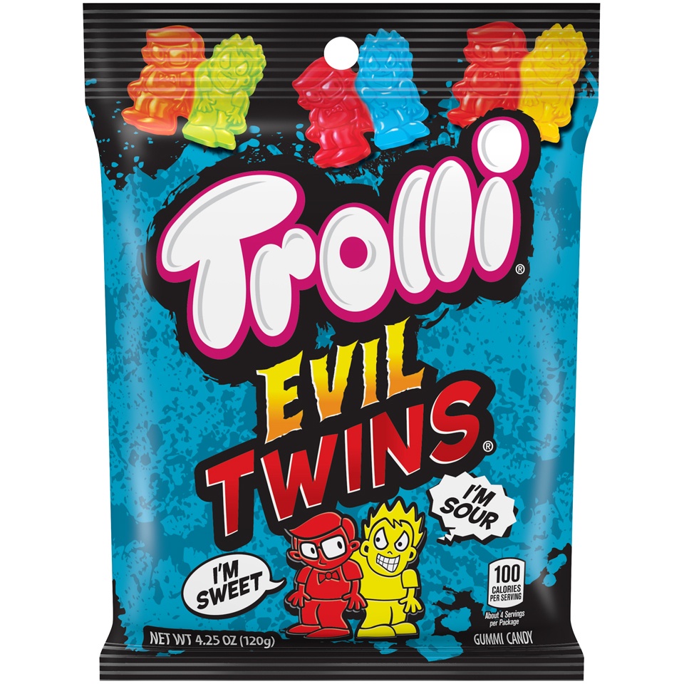 slide 1 of 2, Trolli Evil Twins Gummi Candy, 4.25 oz