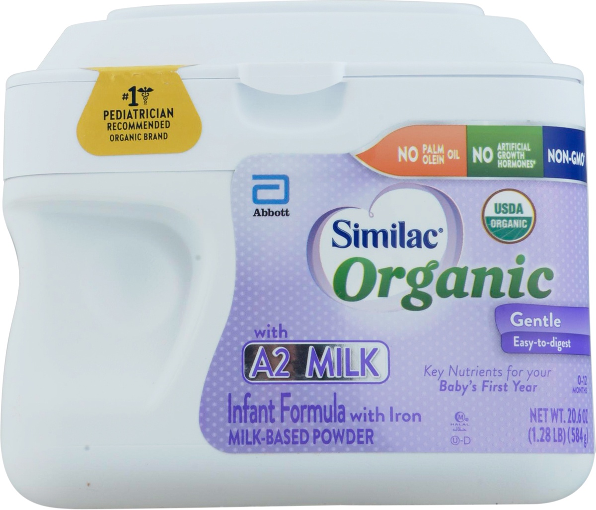 slide 6 of 9, Similac Organic Gentle Infant Formula Powder, 23.2 oz