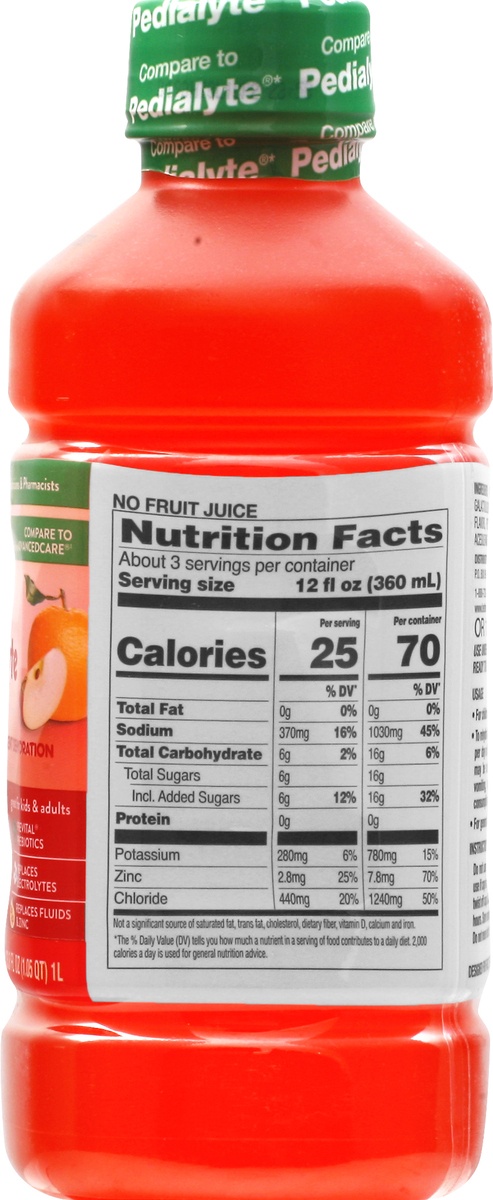 slide 8 of 9, Signature Care Electrolyte Solution For Kids & Adults Cherry Punch, 1 liter