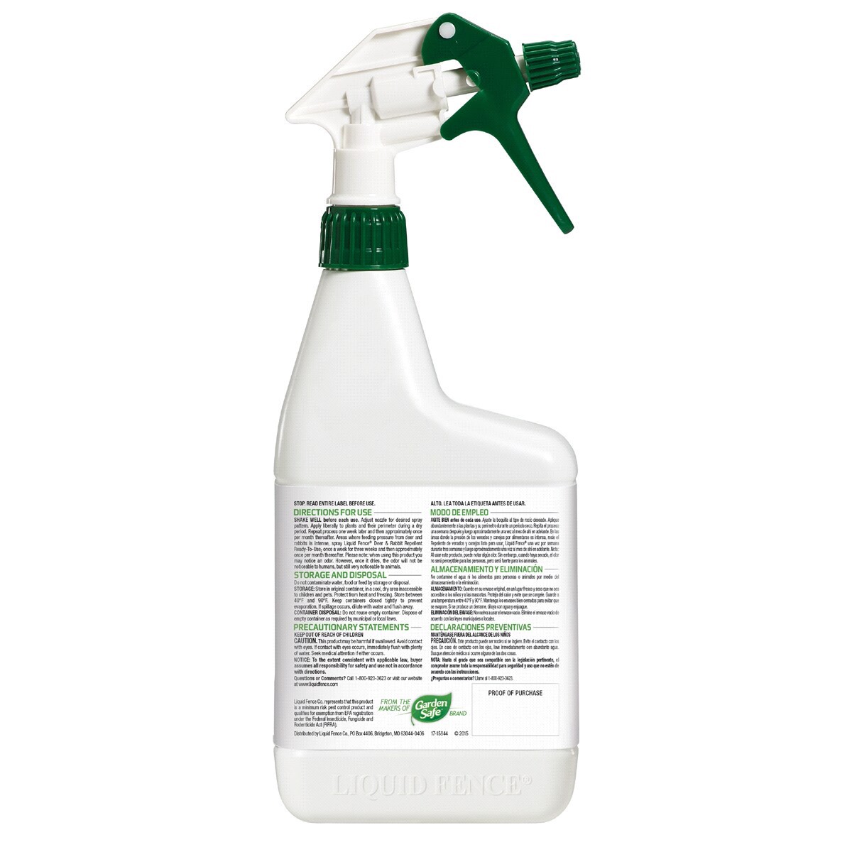 slide 2 of 2, Liquid Fence Deer & Rabbit Repellent 32 oz, 32 oz