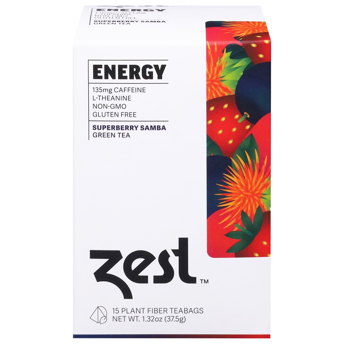 slide 1 of 9, Zest Superberry Samba Green Tea 15 Tea Bags, 15 ct