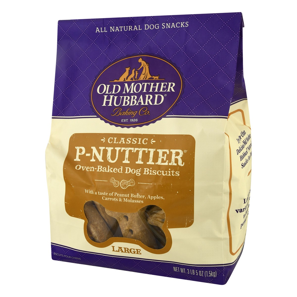 slide 6 of 9, Old Mother Hubbard Baking Classic Large P-Nuttier Dog Biscuits 3 lb, 3 lb