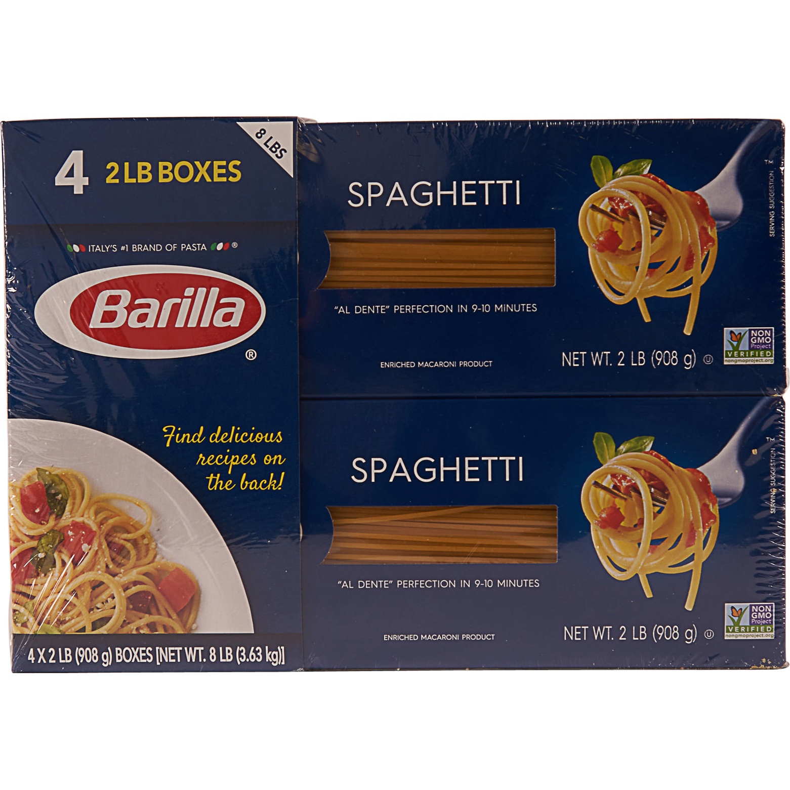 slide 1 of 4, Barilla Spaghetti Pasta, 