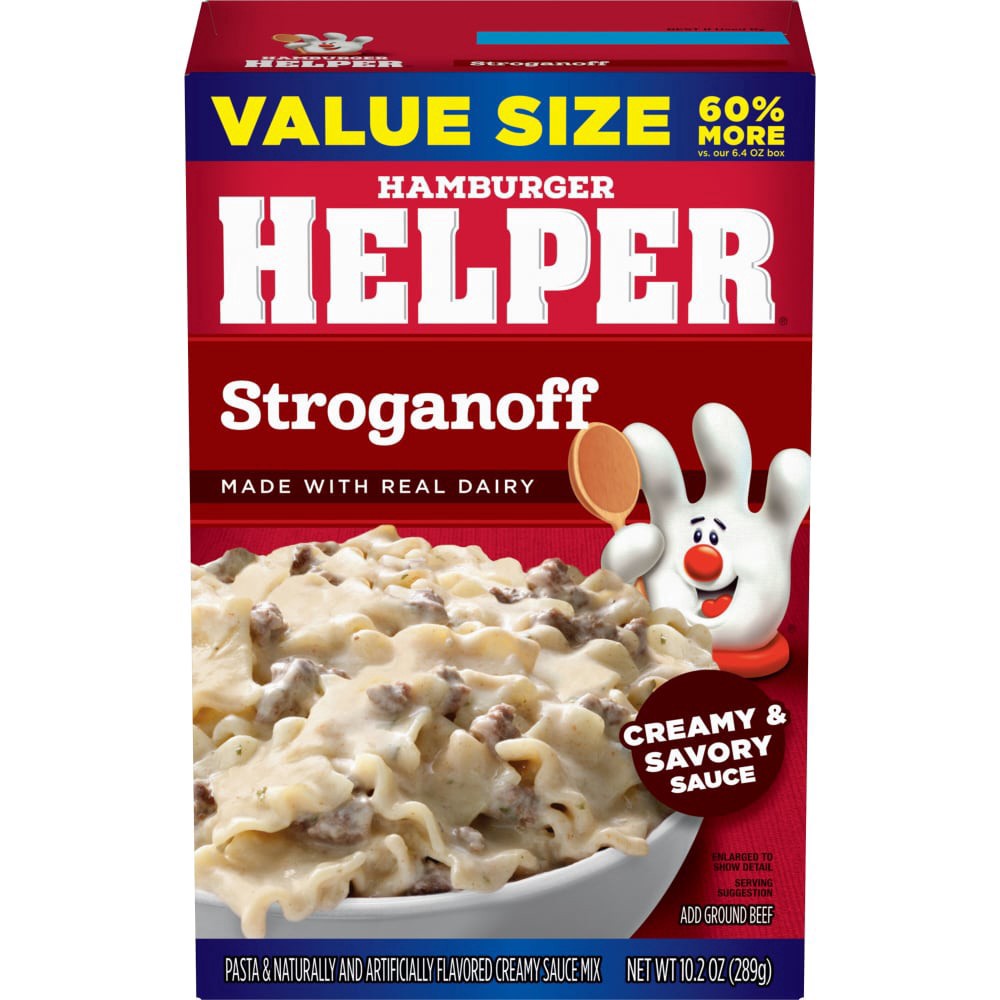 slide 1 of 6, Hamburger Helper Pasta Stroganoff, 10.2 oz