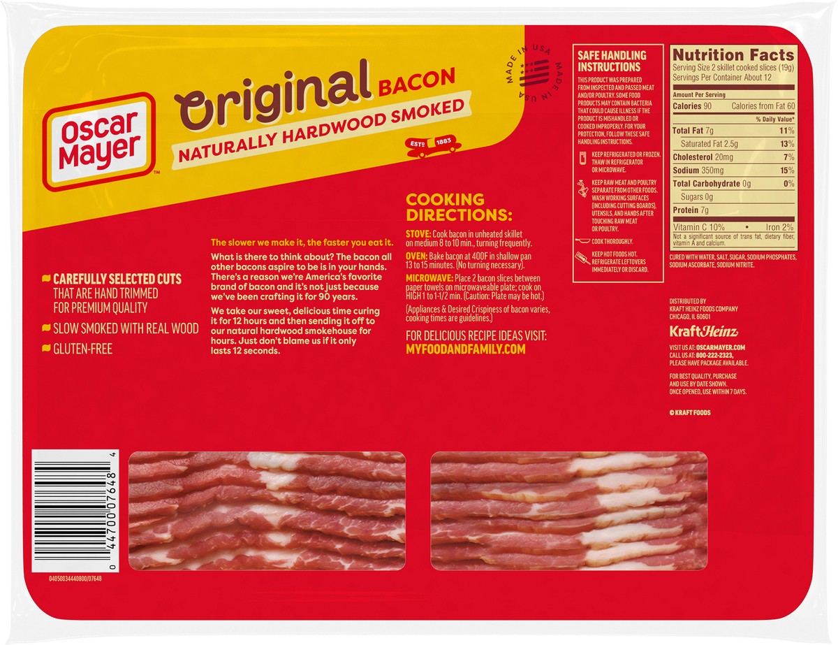 slide 4 of 9, Oscar Mayer Original Bacon 22 oz, 22 oz