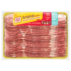 Oscar Mayer Naturally Hardwood Smoked Bacon Mega Pack, 22 oz Pack, 23-25 slices