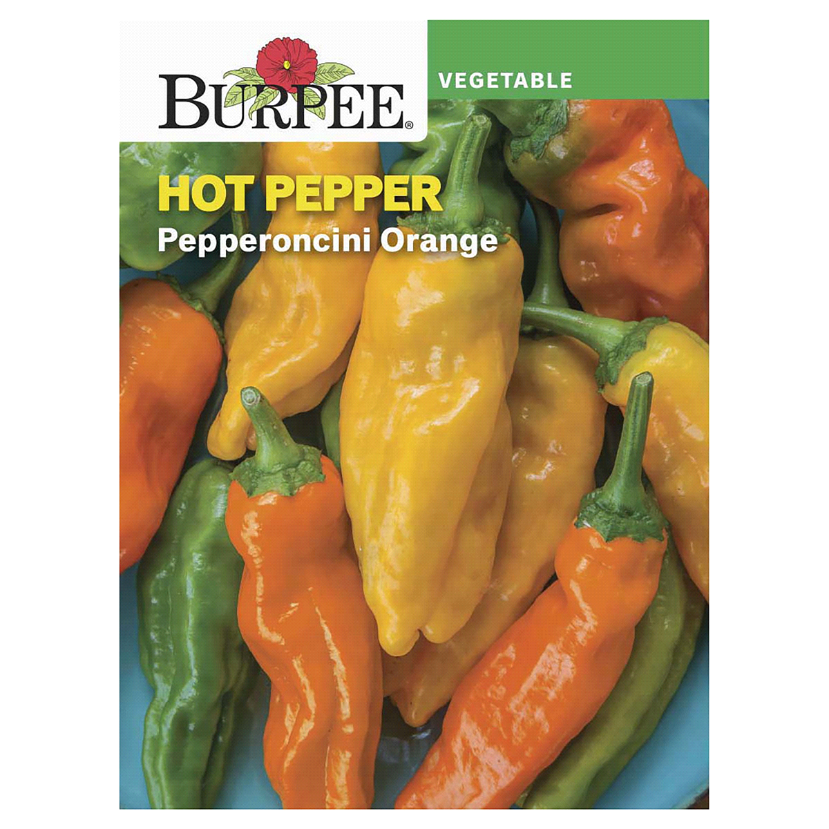 slide 1 of 5, Burpee Hot Pepper Pepperoncini Orange Seeds, 1 ct