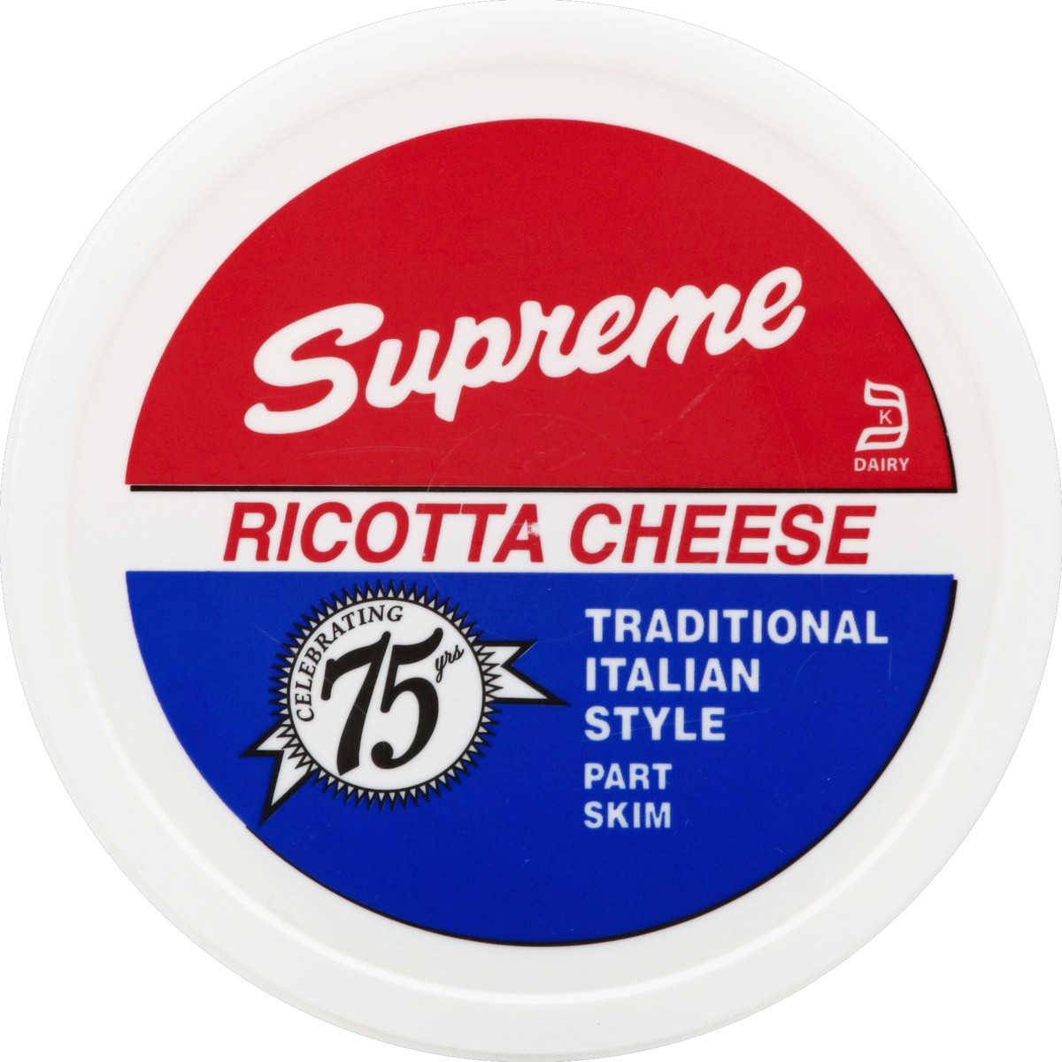 slide 3 of 3, Supreme Dairy Part Skim Ricotta Cheese, 16 ct