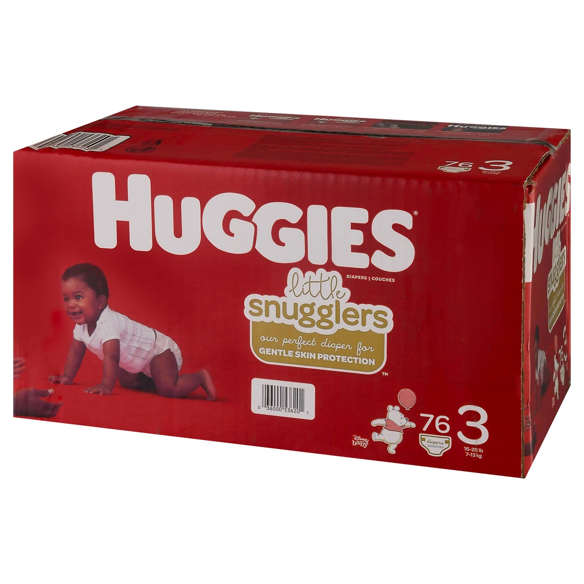 slide 3 of 9, Huggies Little Snugglers Baby Diapers, Size 3, 76 Ct, 76 cnt