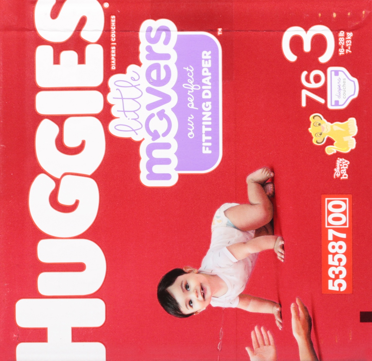 slide 7 of 9, Huggies Little Movers Baby Diapers - Size 3 - 76ct, 76 ct