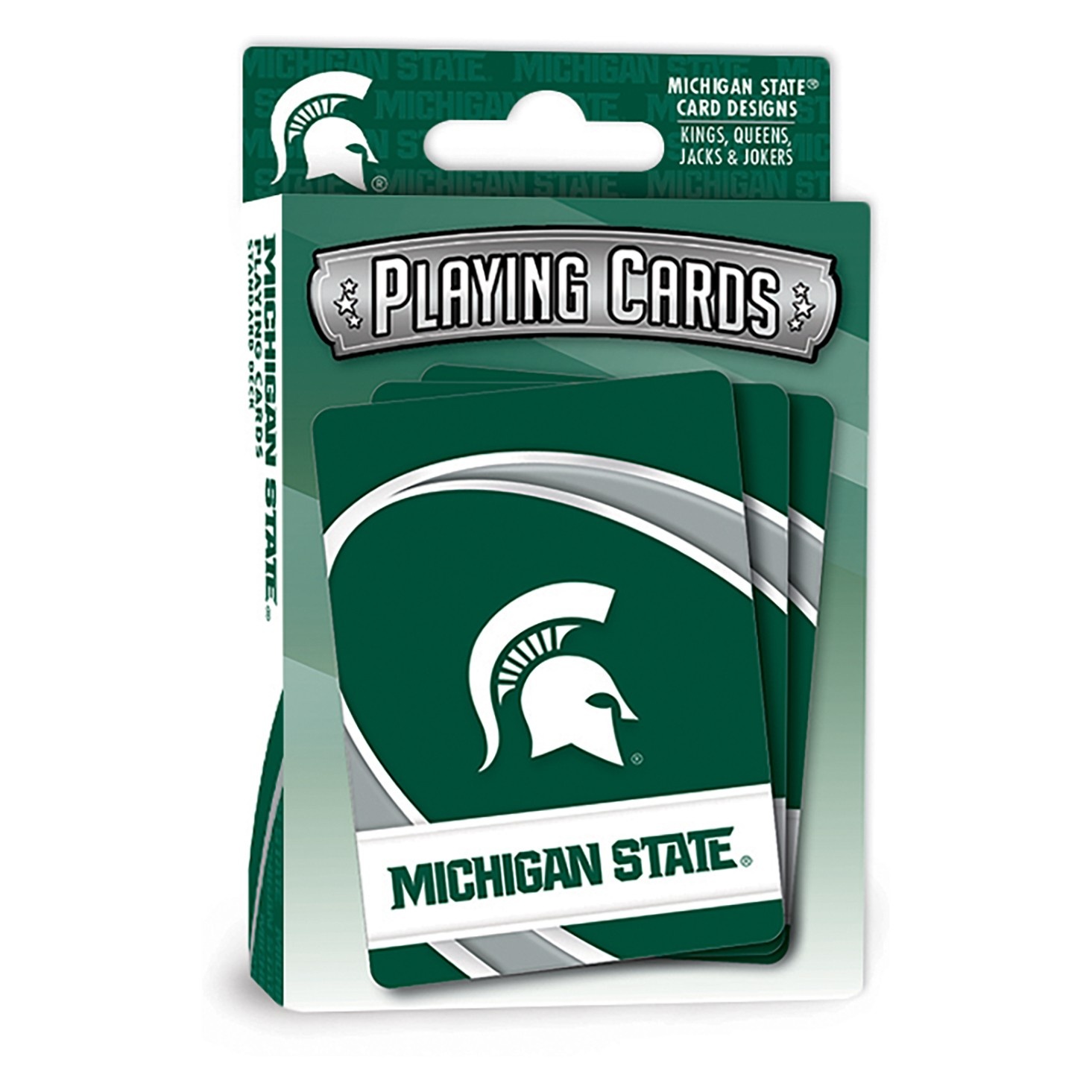 slide 1 of 2, NCAA Michigan State Spartans Standard Playing Cards, 1 ct