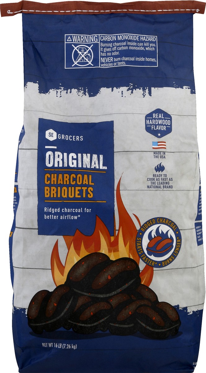 slide 6 of 8, Se Grocers 16Lb Charcoal Brqts, 16 lb