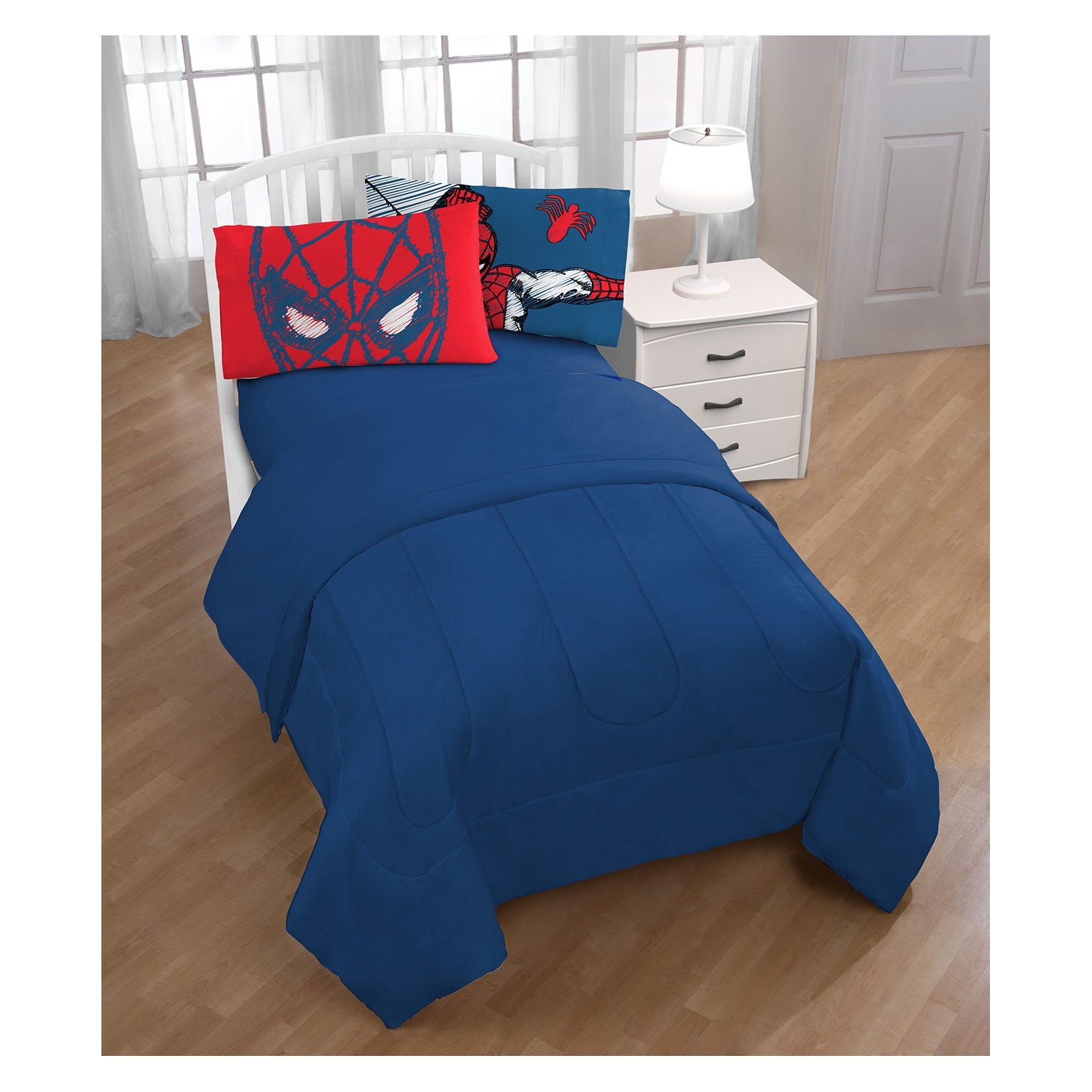 slide 1 of 3, Marvel Spider-Man Standard Pillowcase Blue/Red, 1 ct